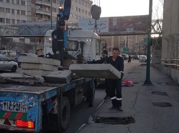 رفع خطر مسیر کندرو بزرگراه یادگار امام (ره) به سعادت‌آباد