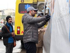 ۹ ایستگاه فرهنگی و یک استیج مرکزی در میدان ولیعصر(عج) برپا شد