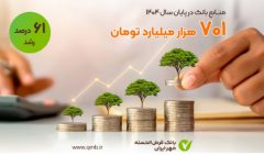 رشد ۶۱ درصدی منابع بانک مهر ایران در سال ۱۴۰۴