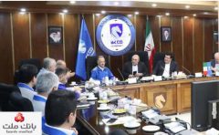 دیدار مدیرعامل بانک ملت با مدیرعامل ایران خودرو -حمایت از واحدهای تولیدی و صنعتی بزرگ در اولویت برنامه های بانک ملت