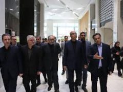 استاندار کرمانشاه به همراه دکتر پرتوافکنان عضو هیأت مدیره بانک سپه با حضور در بیمارستان حکیم از بخش‌های مختلف این مرکز درمانی بازدید کردند