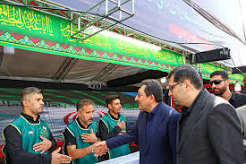 موکب خدمت در مسیر «آخرین دیدار»