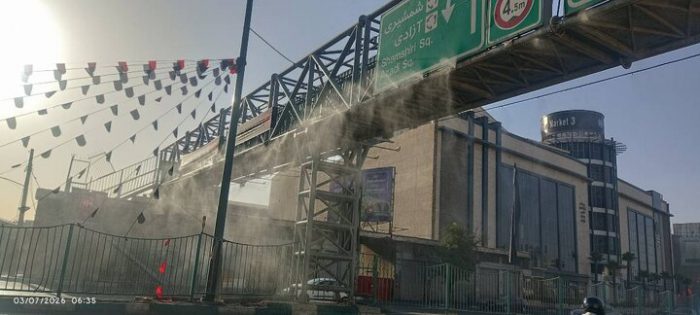 تجهیز چهار کیلومتر از طول بزرگراه سعیدی مجهز به سیستم مه‌پاش