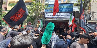 پذیرایی و اسکان زائران مراسم وداع با آقای شهید در موکب شهدای شرکت مخابرات ایران