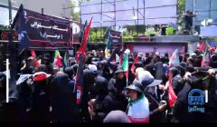 خدمات‌رسانی موکب شعبه آزادی بیمه آسیا به سوگواران رهبر شهید مقتدر ایران