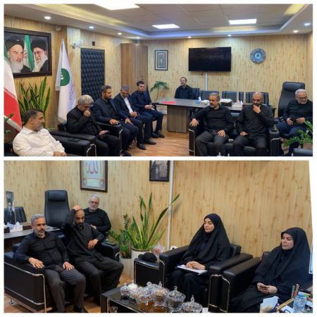 دیدار فرمانده بسیج پست بانک ایران با مدیر امور حراست به مناسبت روز حراست